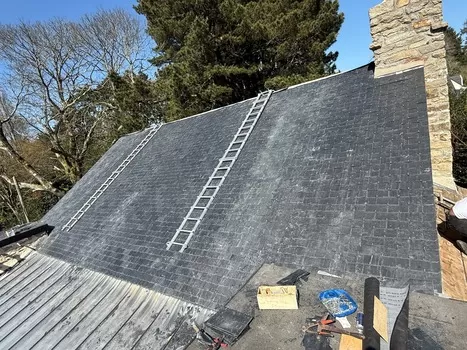 Rénovation de toiture volige sur une maison individuelle à Quimperlé, Lorient, COUVREUR.TA